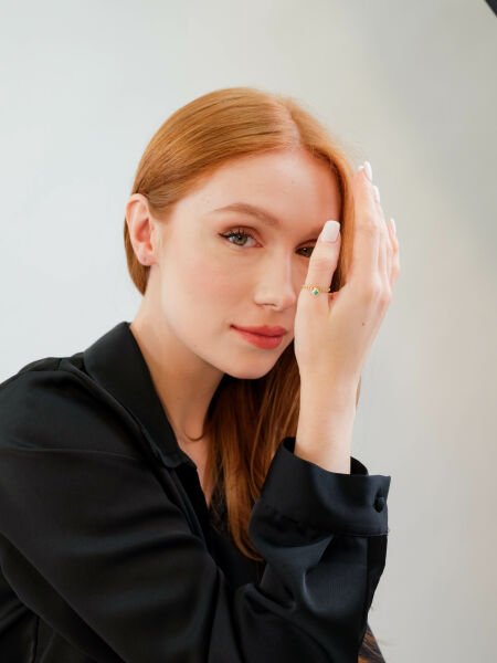 ALTIN SALLANTILI YONCA YÜZÜK