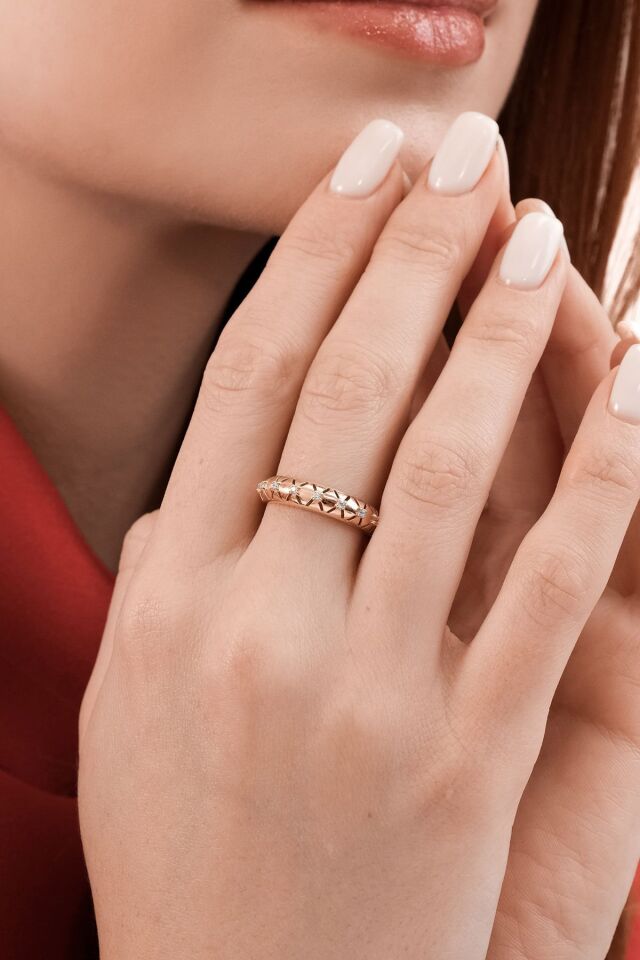 Altın Fizyon Circle Ring 10