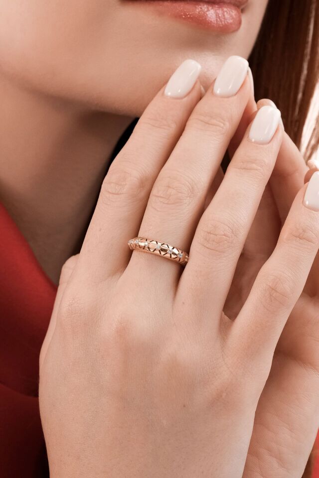 Altın Fizyon Circle Ring 14