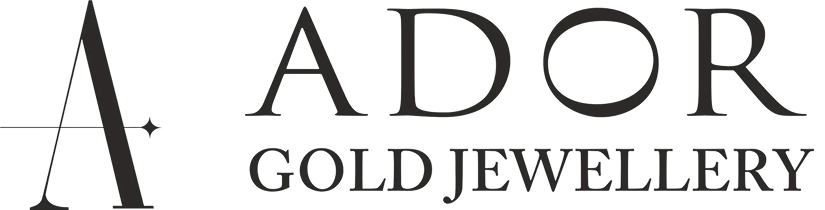 Altın Taşlı E Harf Kolye - Ador Gold